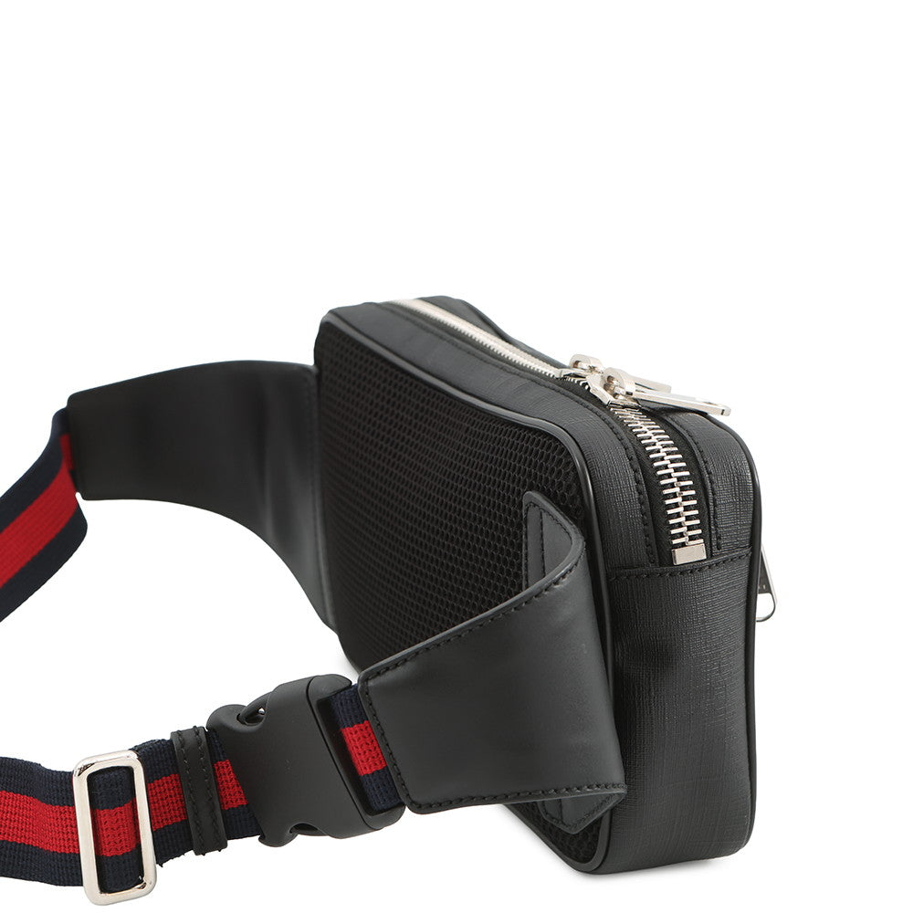 GUCCI Waist Bag Black474293 GG Supreme