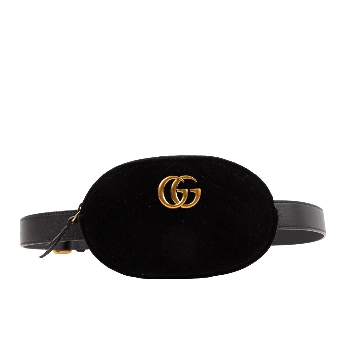 Gucci black velvet handbag