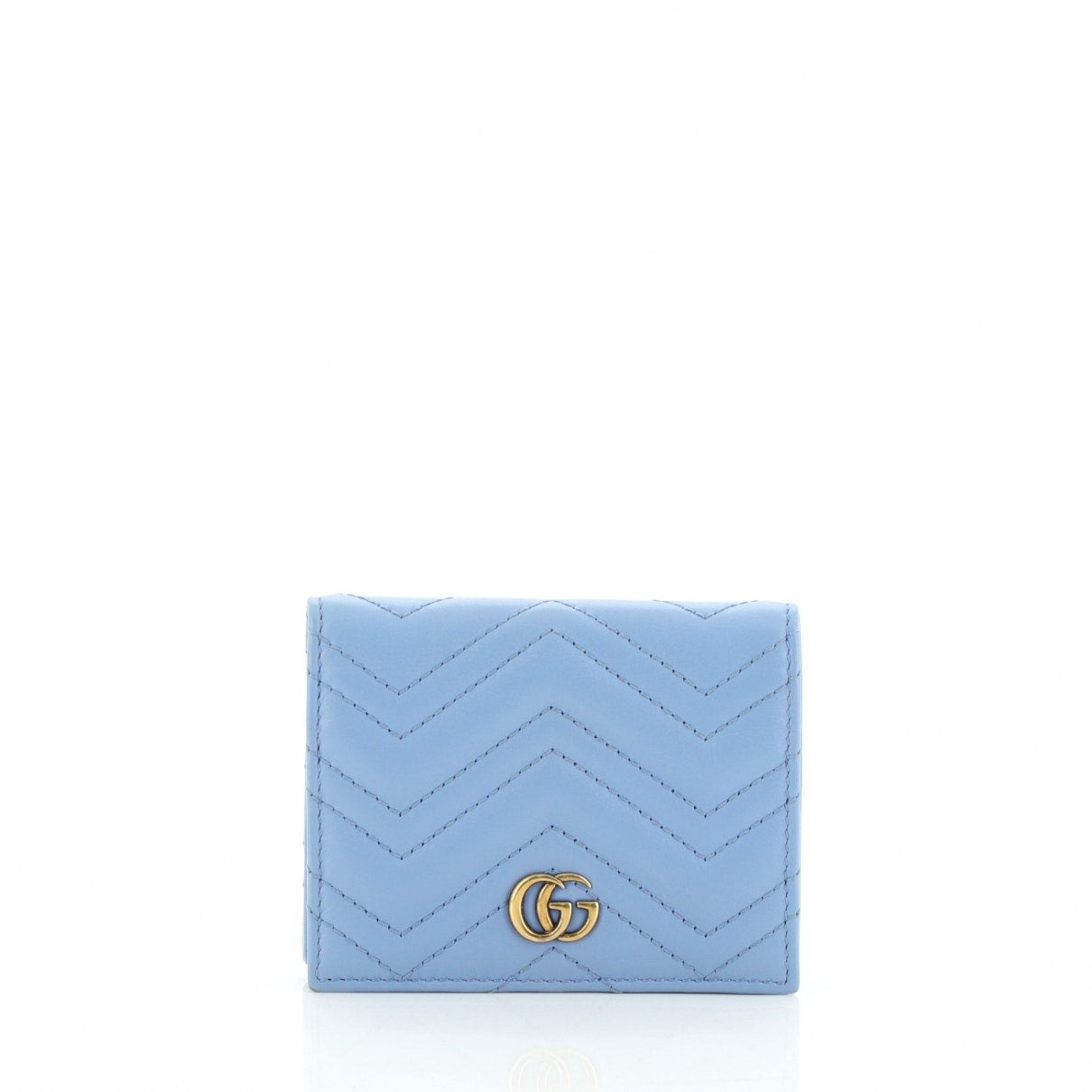 Gucci marmont blue leather handbag