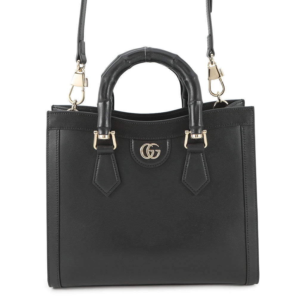 GUCCI Diana Tote Bag Black832982 Leather Size Medium