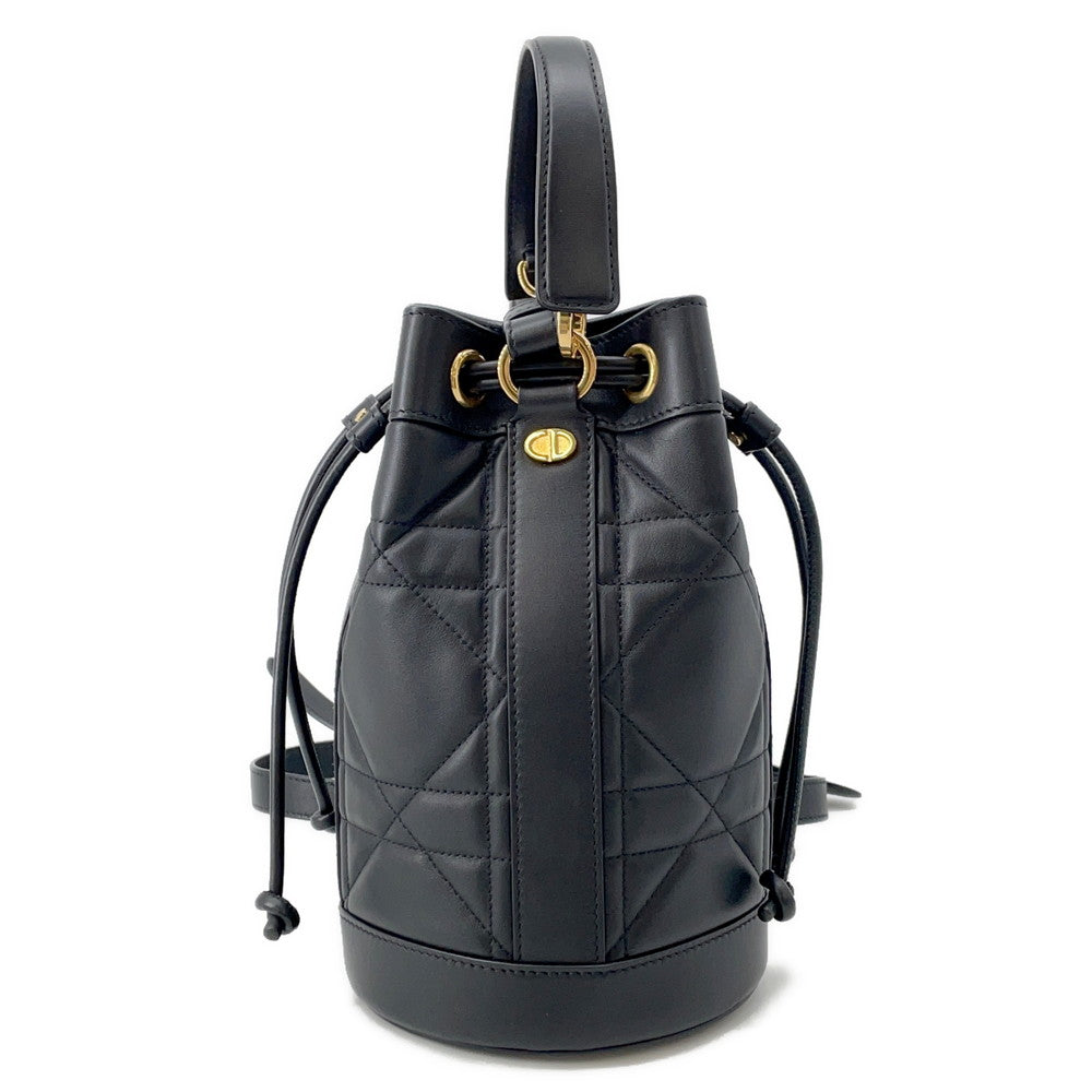 Dior Backpack Maxicannage BlackM3350UHOW M900 Calf Leather