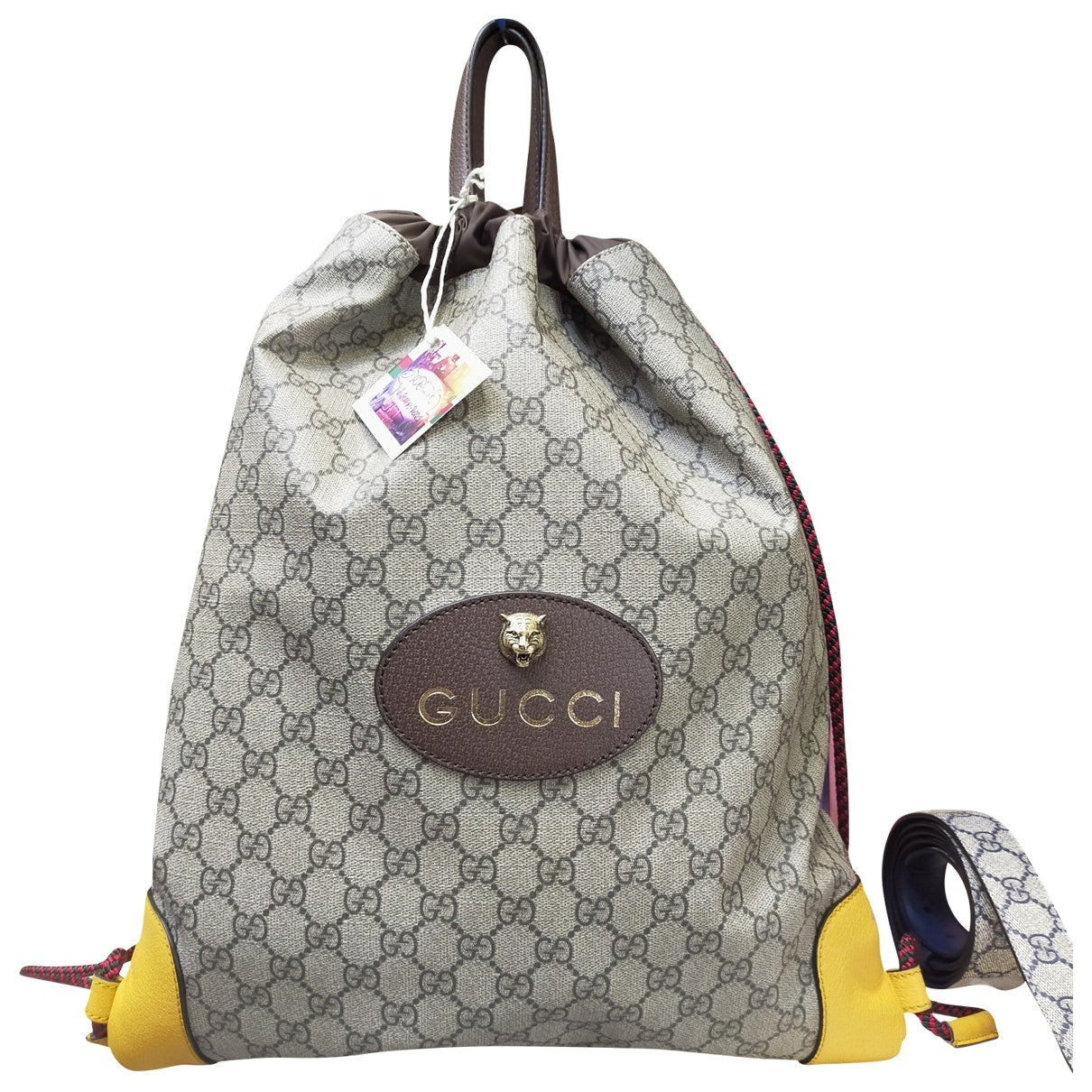 Gucci multicolour cloth backpacks