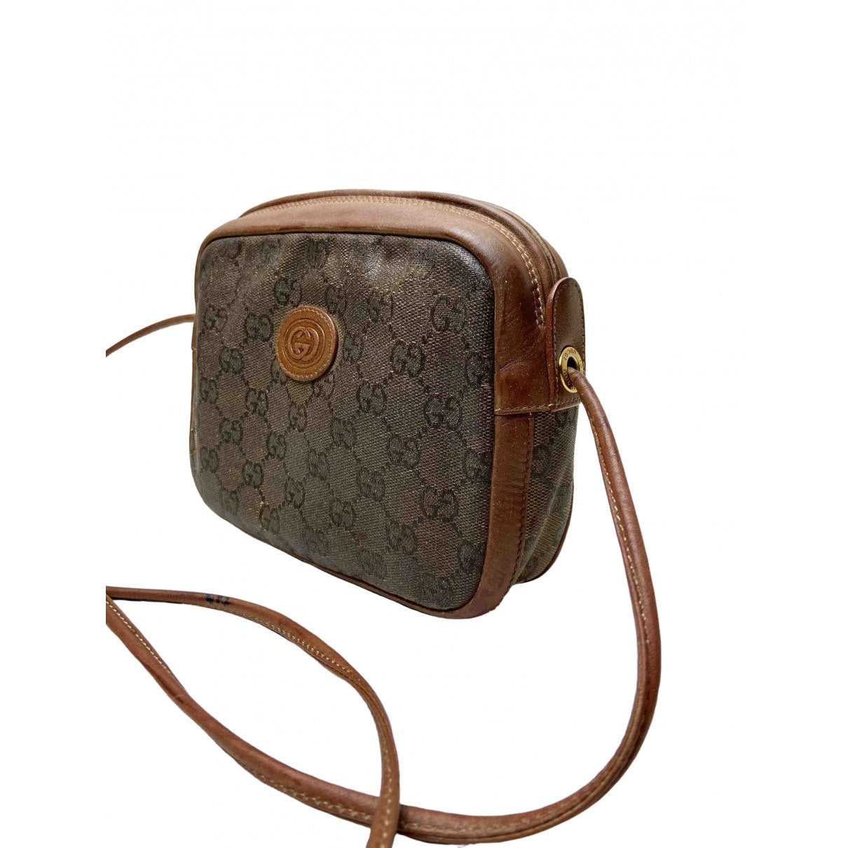 Gucci bree brown cloth handbag