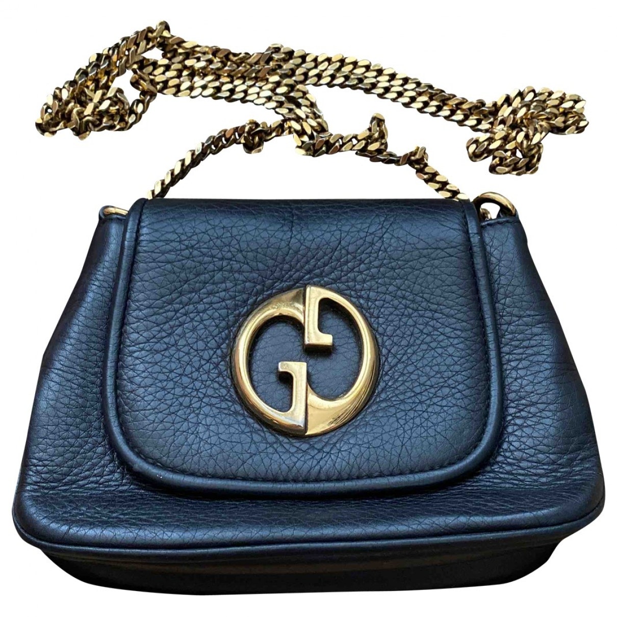 Gucci black leather handbag
