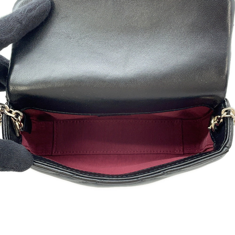 GUCCI GG Marmont Mini Shoulder Bag Black/Bordeaux841290 Leather