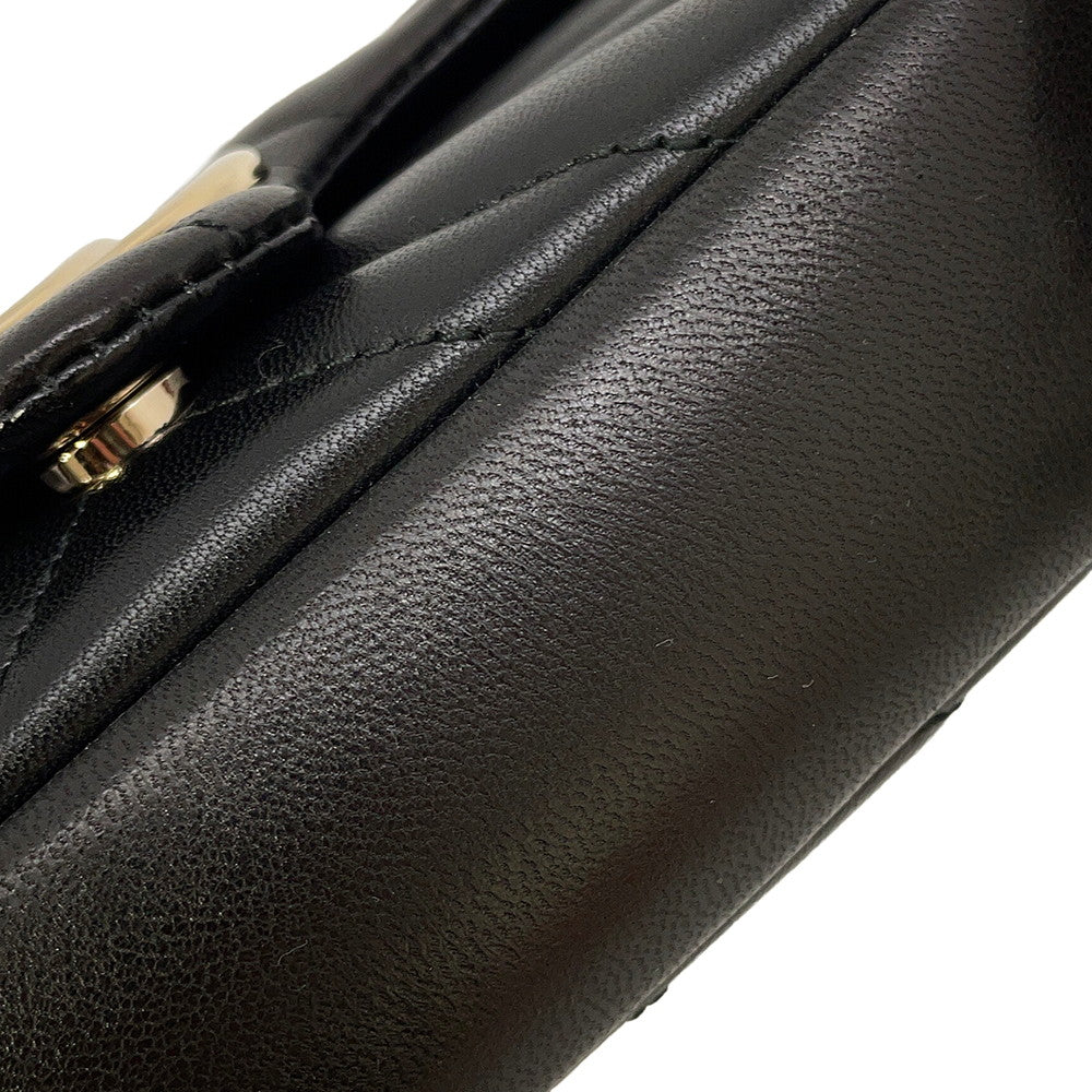 GUCCI GG Marmont Mini Shoulder Bag Black/Bordeaux841290 Leather