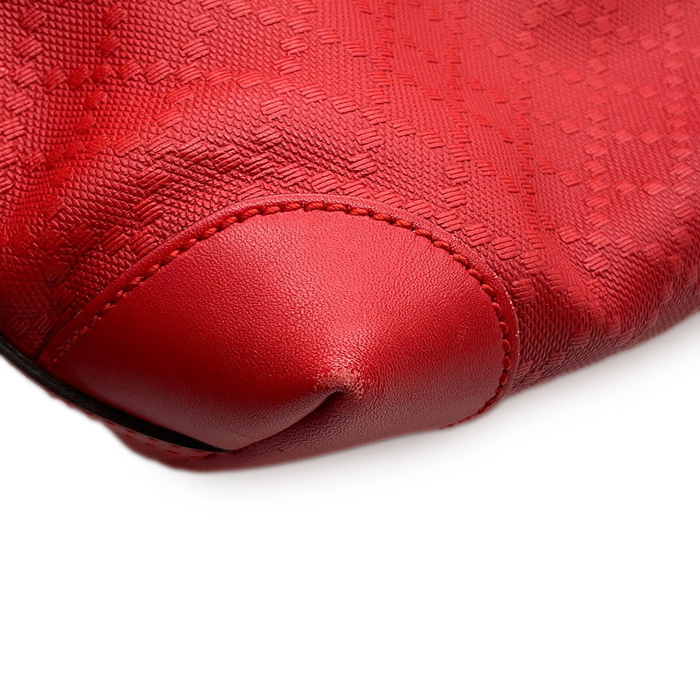 GUCCI Diamante Tote Bag Red269878 Leather