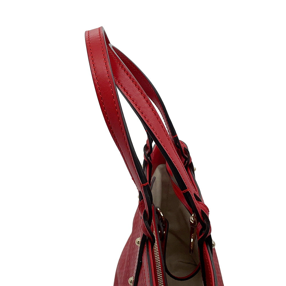 GUCCI Diamante Tote Bag Red269878 Leather