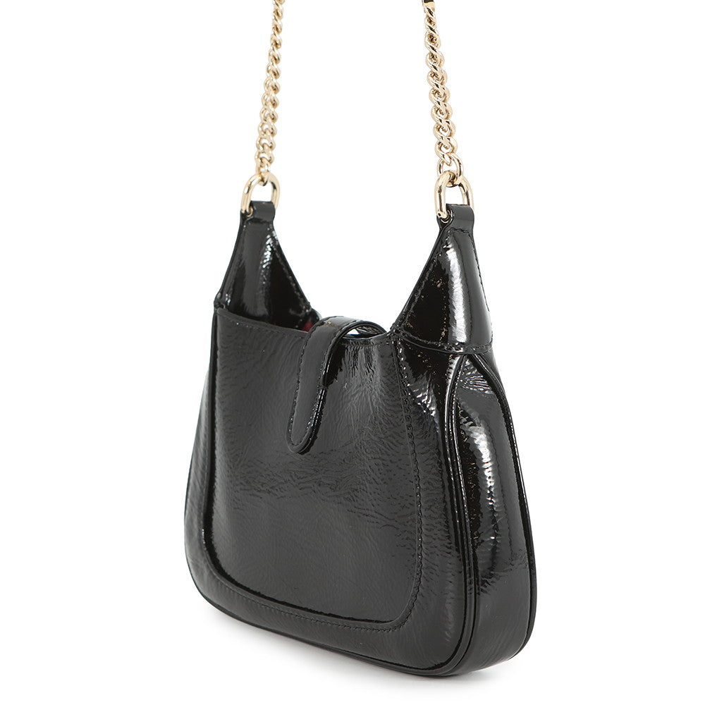 GUCCI Jackie ChainShoulder Black782889 Patent Leather Size Mini