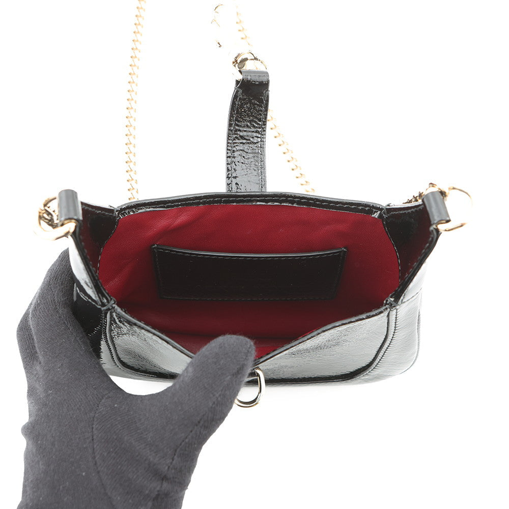GUCCI Jackie ChainShoulder Black782889 Patent Leather Size Mini