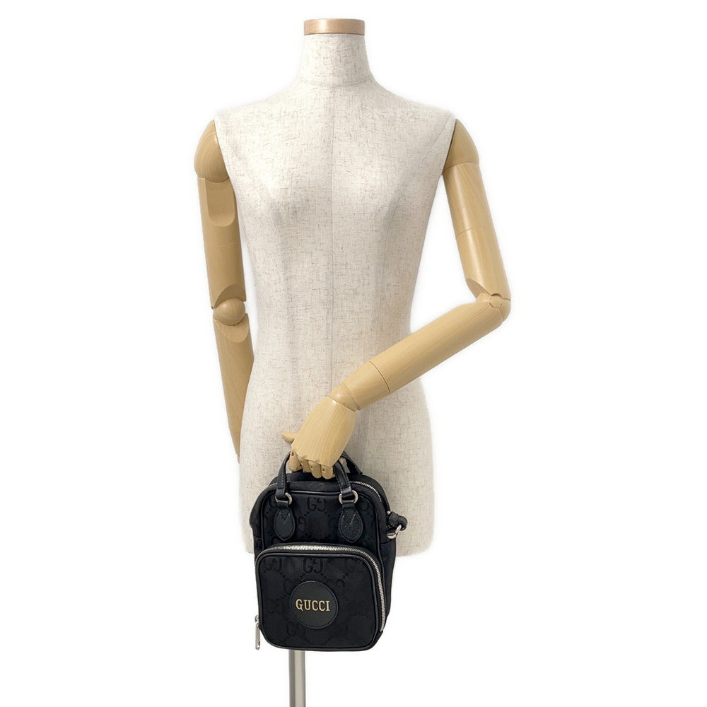 GUCCI GGNylon Off the Grid Shoulder Bag Black625850 GGNylon Leather
