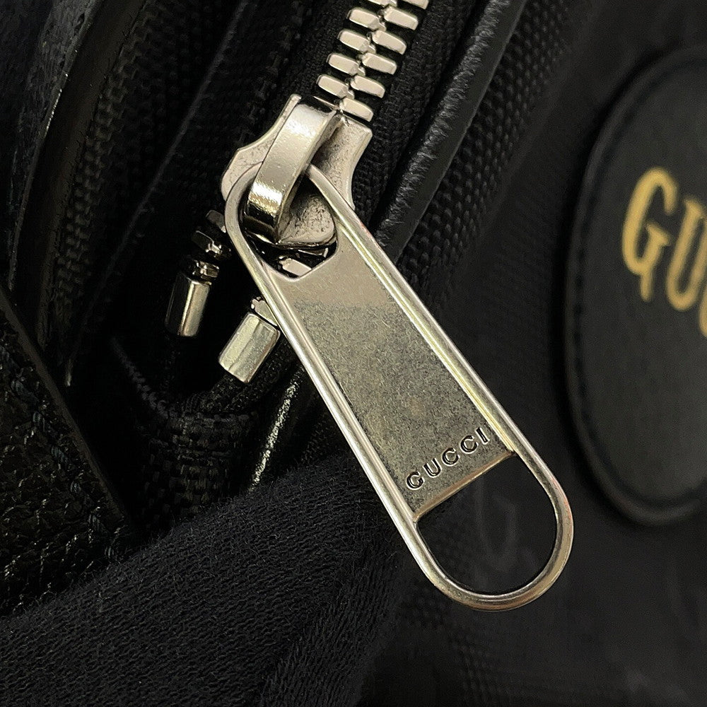 GUCCI GGNylon Off the Grid Shoulder Bag Black625850 GGNylon Leather