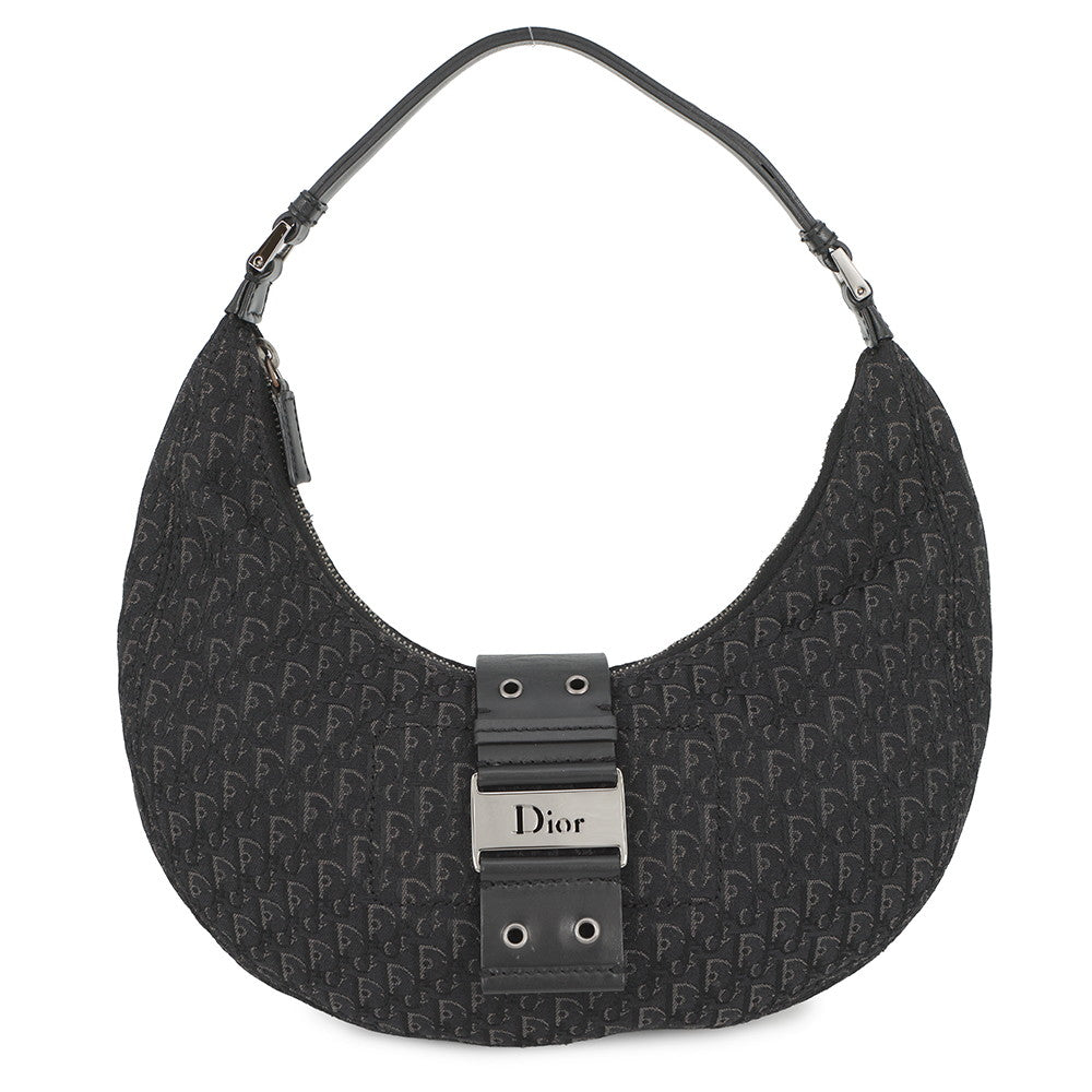 Dior Handbag Trotter Street Chic Canvas Black