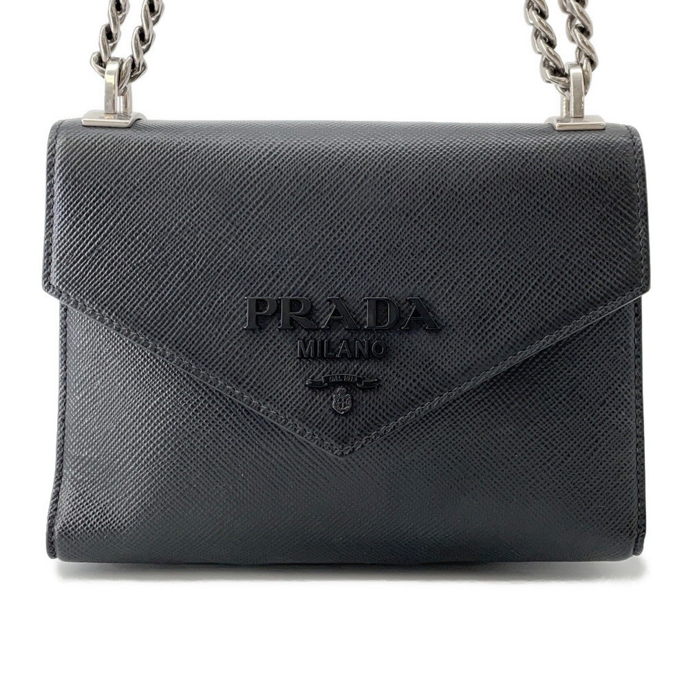 Prada Shoulder Bag Black1BD127 Leather Saffiano