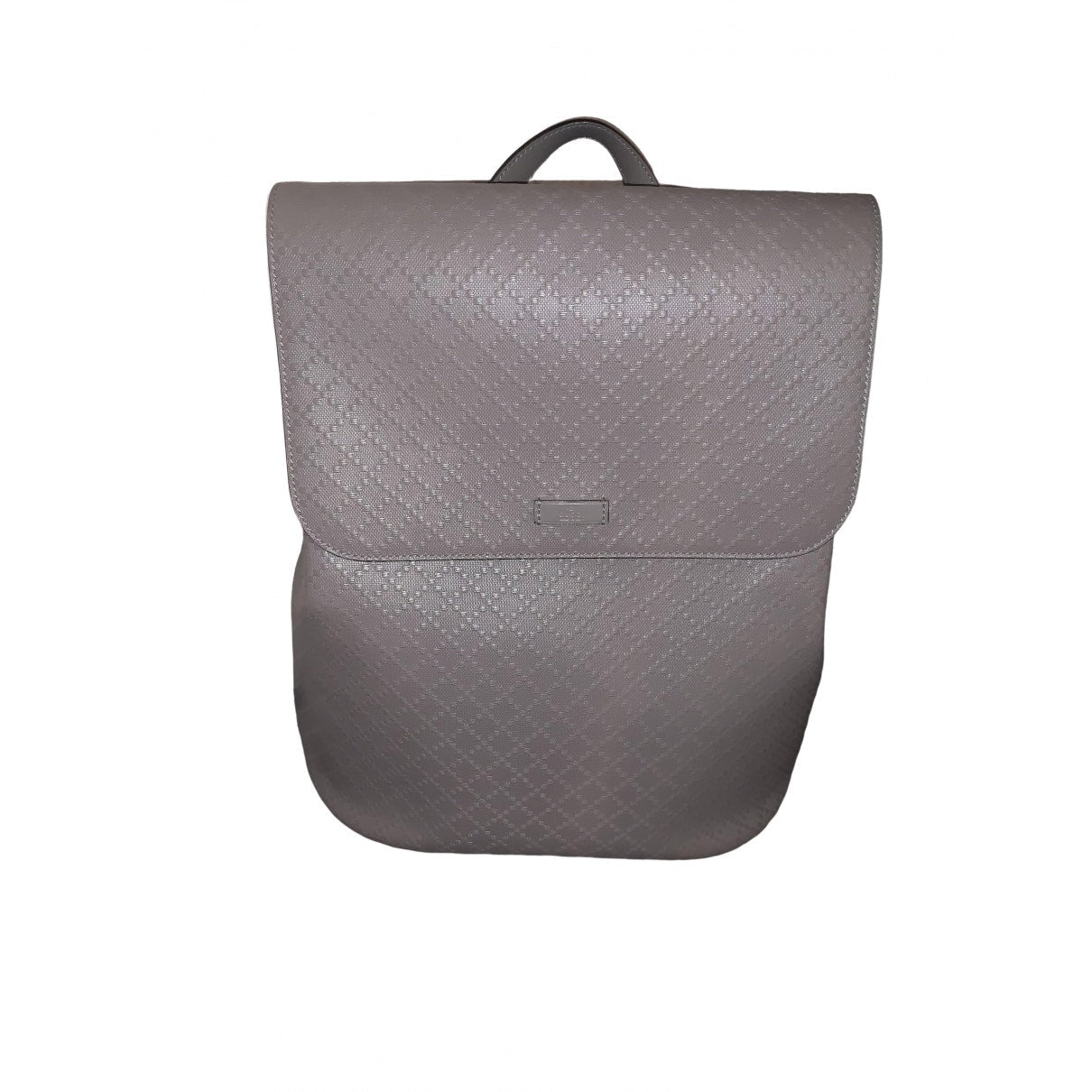 Gucci grey leather backpacks