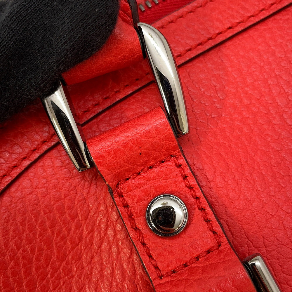 GUCCI 2way Tote Bag Red/Brown341503 Leather