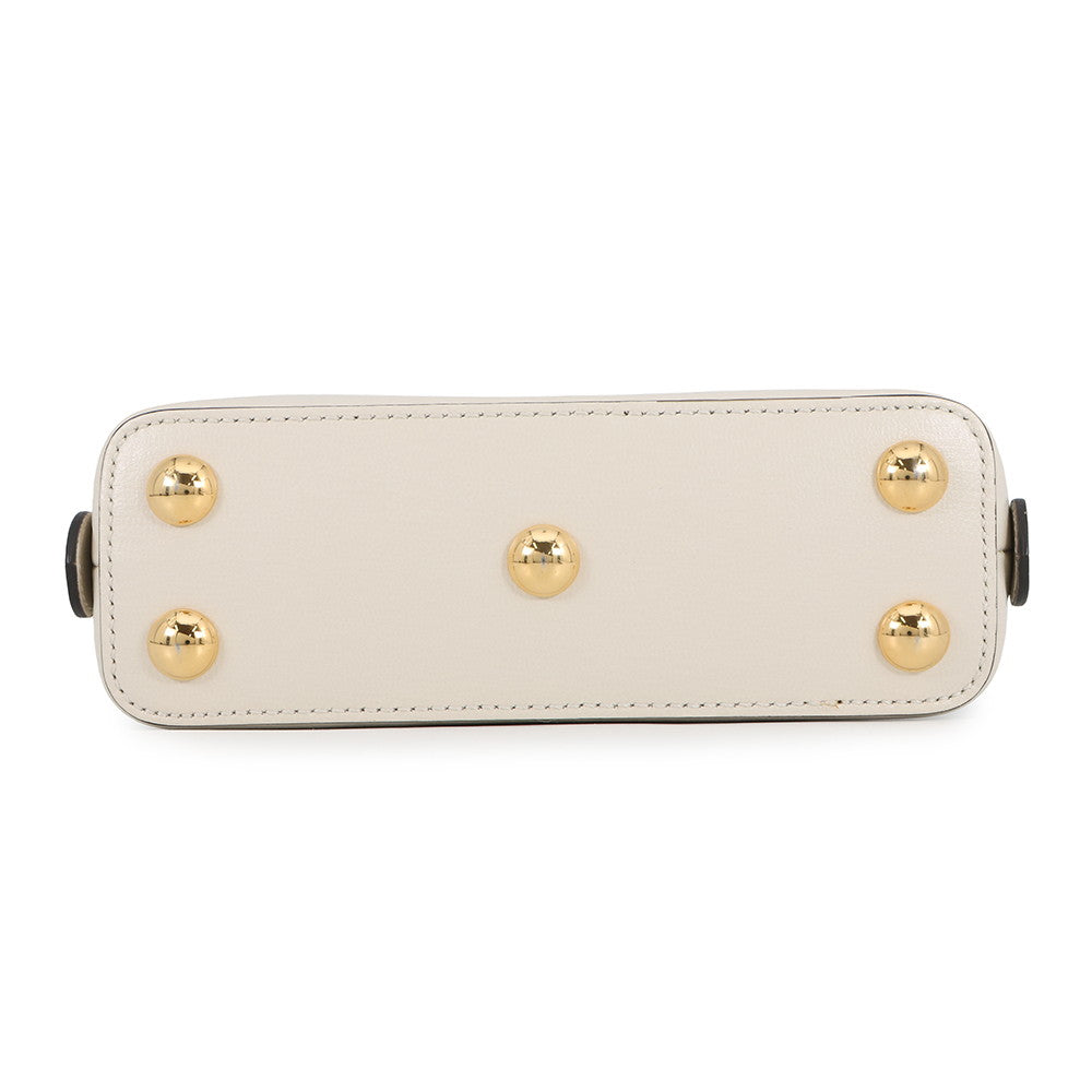 GUCCI Horsebit 2way Handbag Beige/Ivory640716 GG Supreme Leather Size Mini