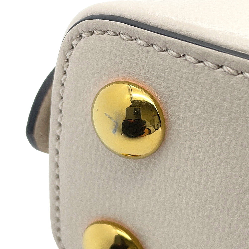 GUCCI Horsebit 2way Handbag Beige/Ivory640716 GG Supreme Leather Size Mini