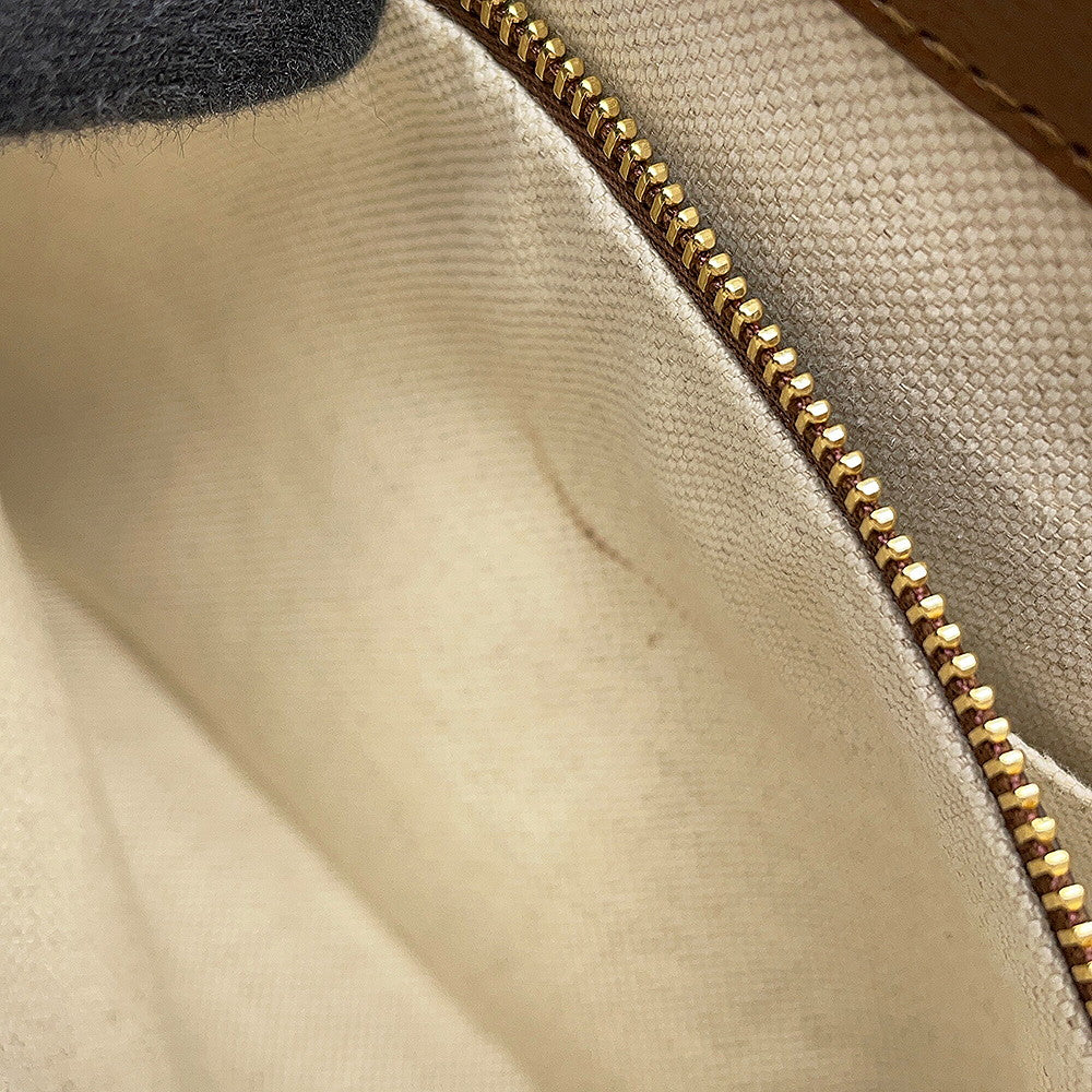 GUCCI Jackie 1961 Geometric Print Beige/Brown/Multicolor636706 GG Supreme Leather Size Small