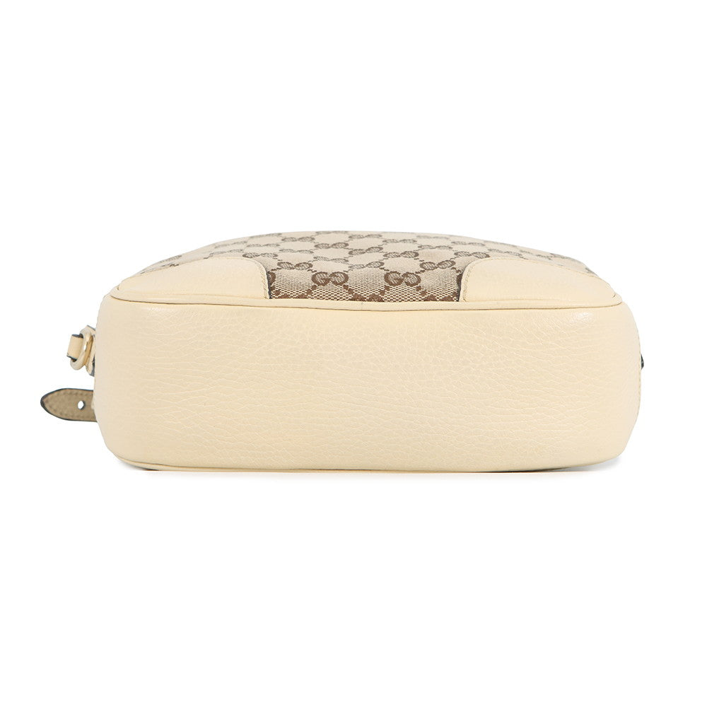 GUCCI GG Canvas Shoulder Bag Ivory449413 GG Canvas Leather