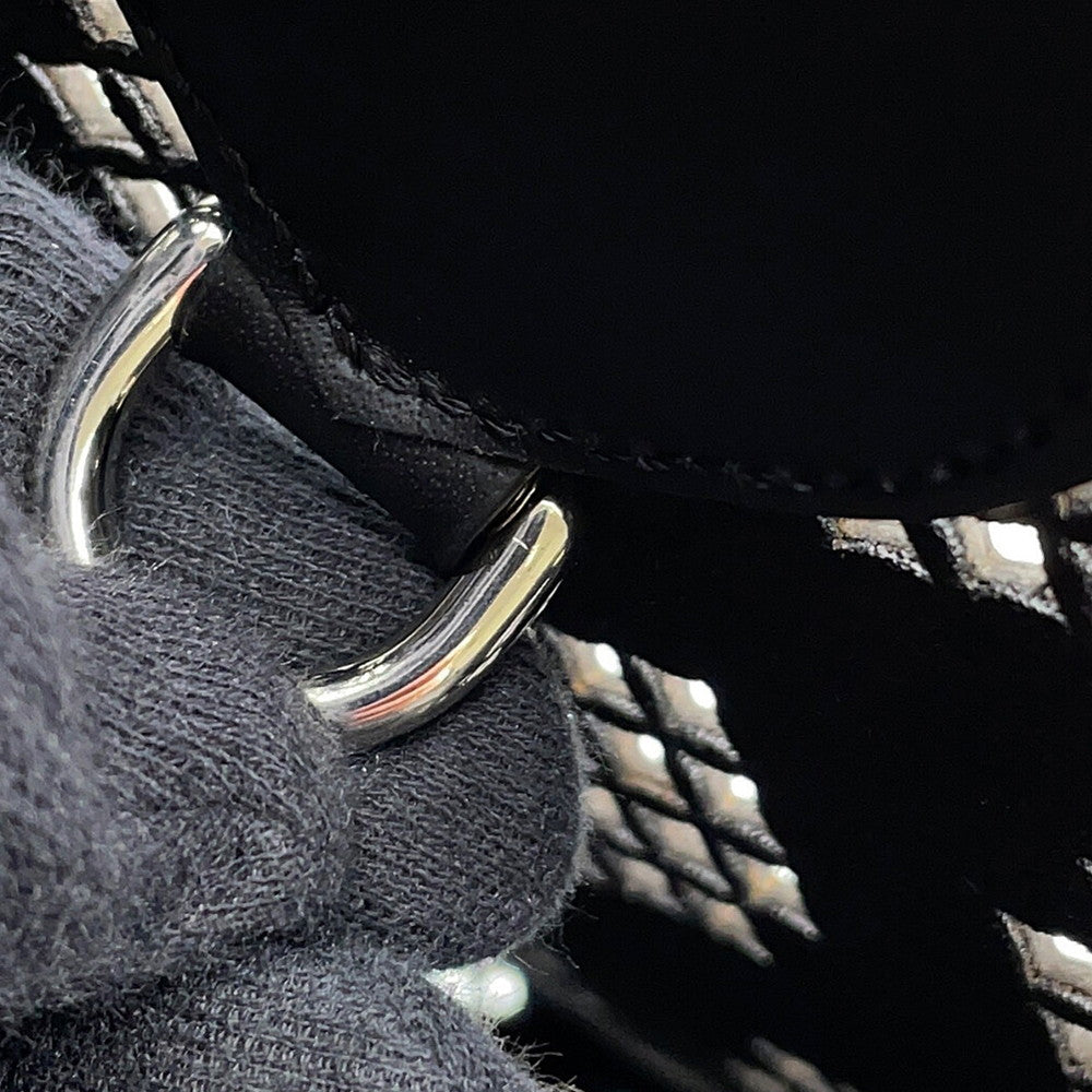 GUCCI Cutout Motif Tote Bag Black772229 Leather Size Medium