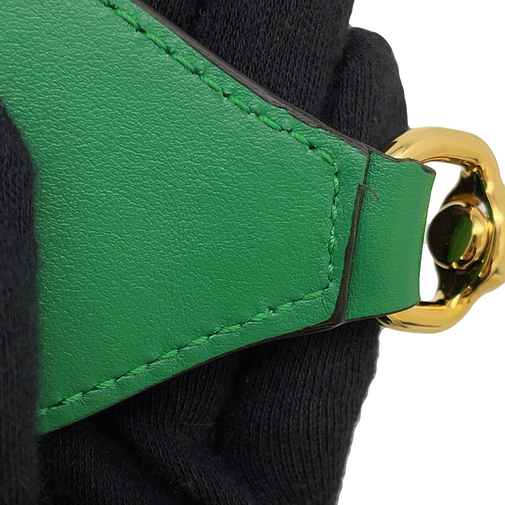 GUCCI GGMatelasse 2wayShoulder Bag Spring Green/Beige702229 Leather Size Small