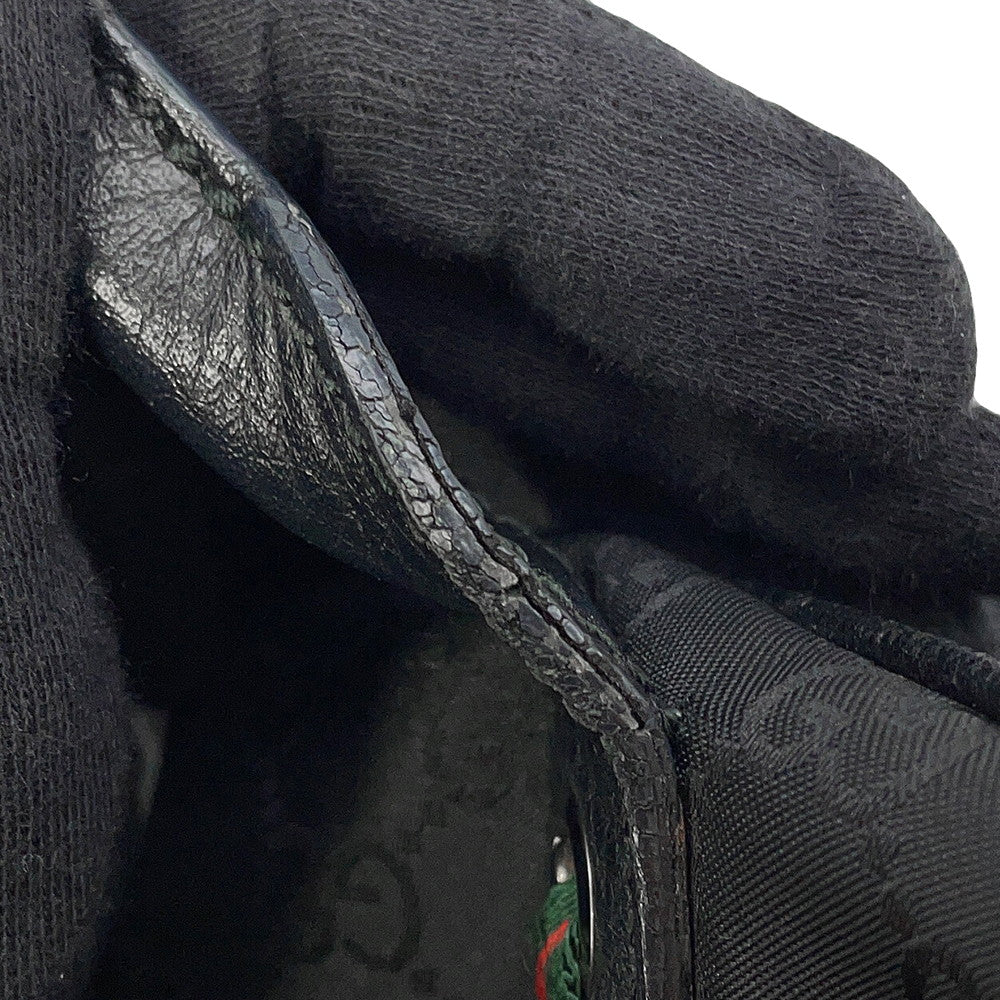 GUCCI Cherie Line Handbag Black293594 GGNylon Leather