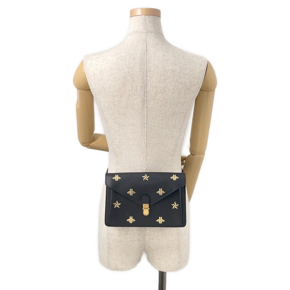GUCCI Beastar Waist Bag Black500964 Leather