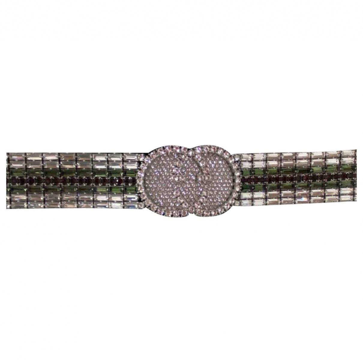 Gucci green crystal hair accessories
