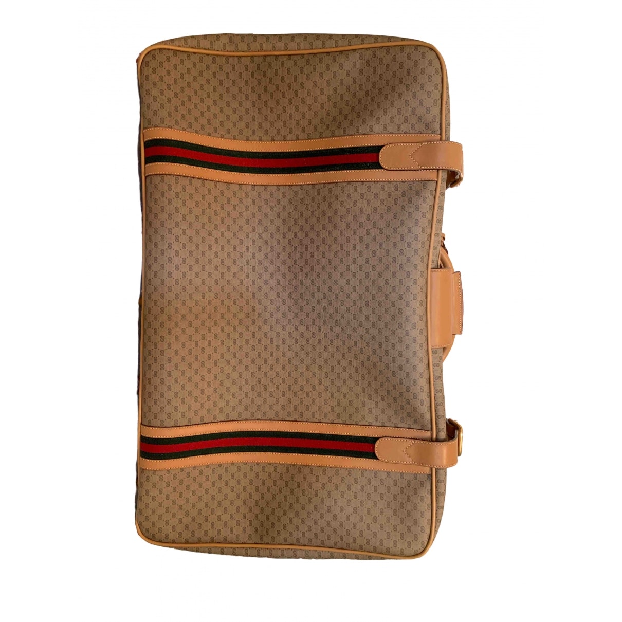 Gucci beige cloth travel bag