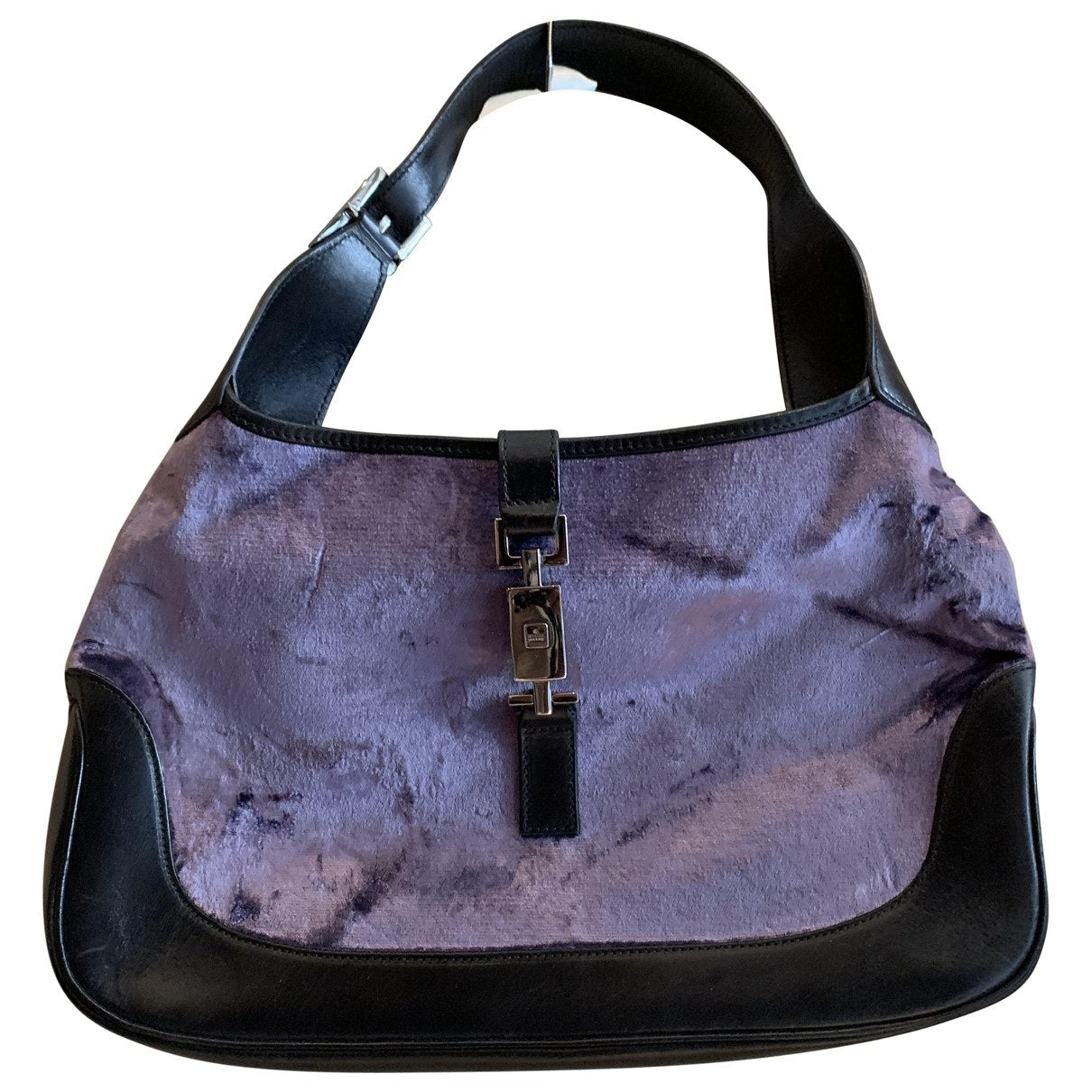 Gucci jackie purple cloth handbag