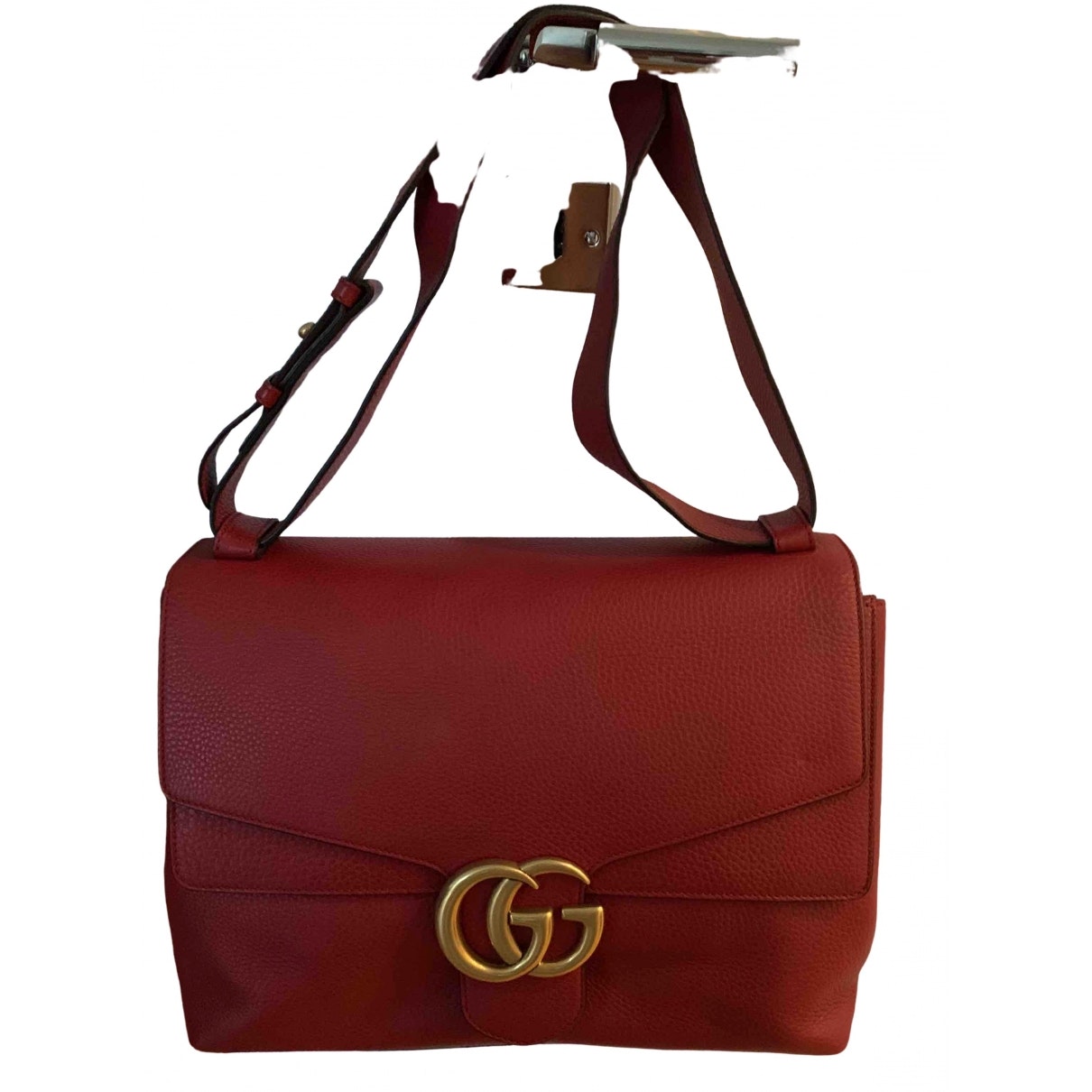 Gucci red leather handbag