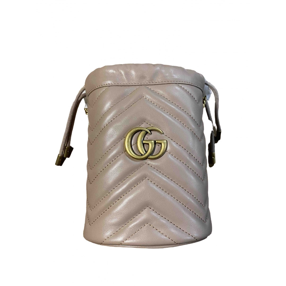 Gucci marmont pink leather handbag