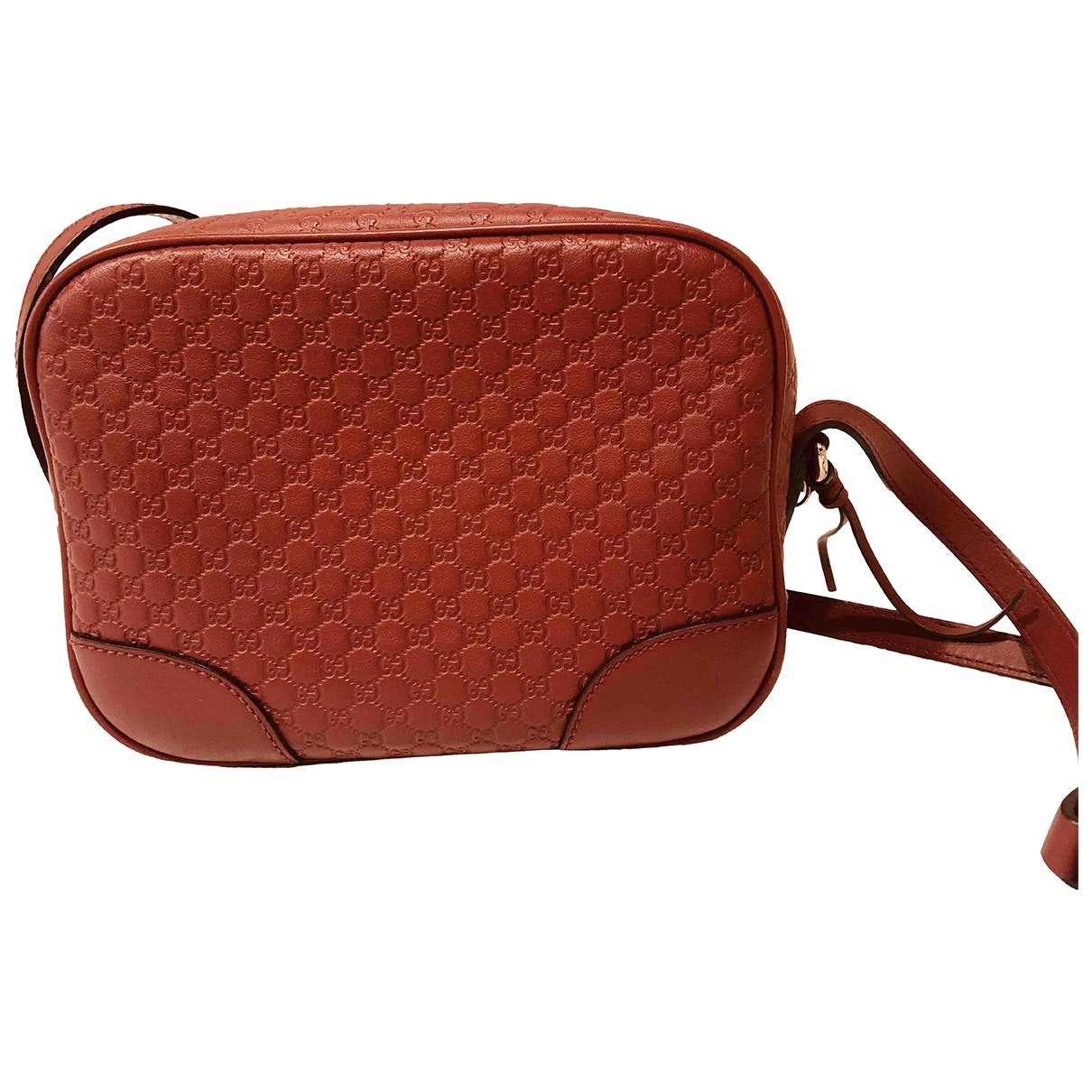 Gucci bree red leather handbag