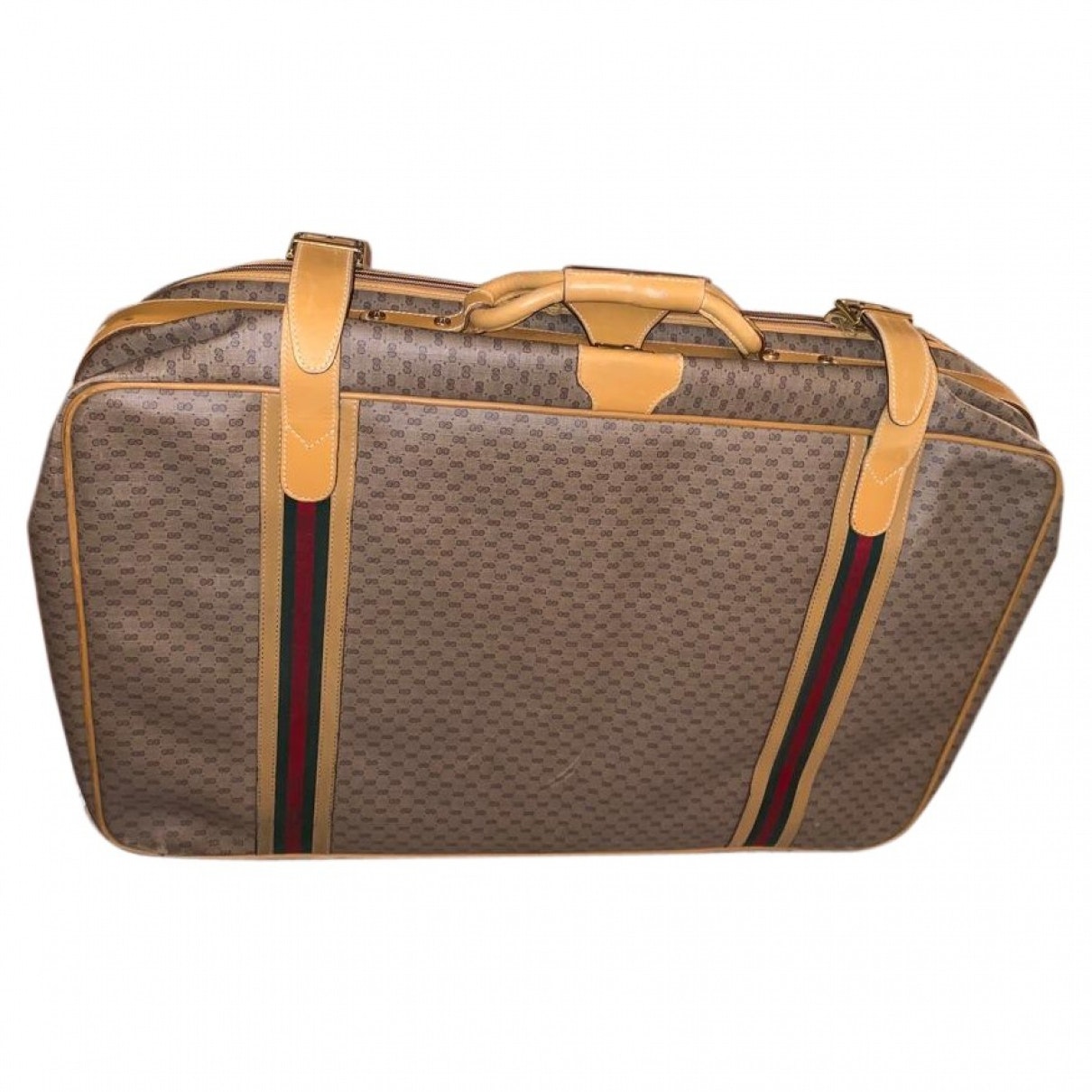 Gucci beige cloth travel bag