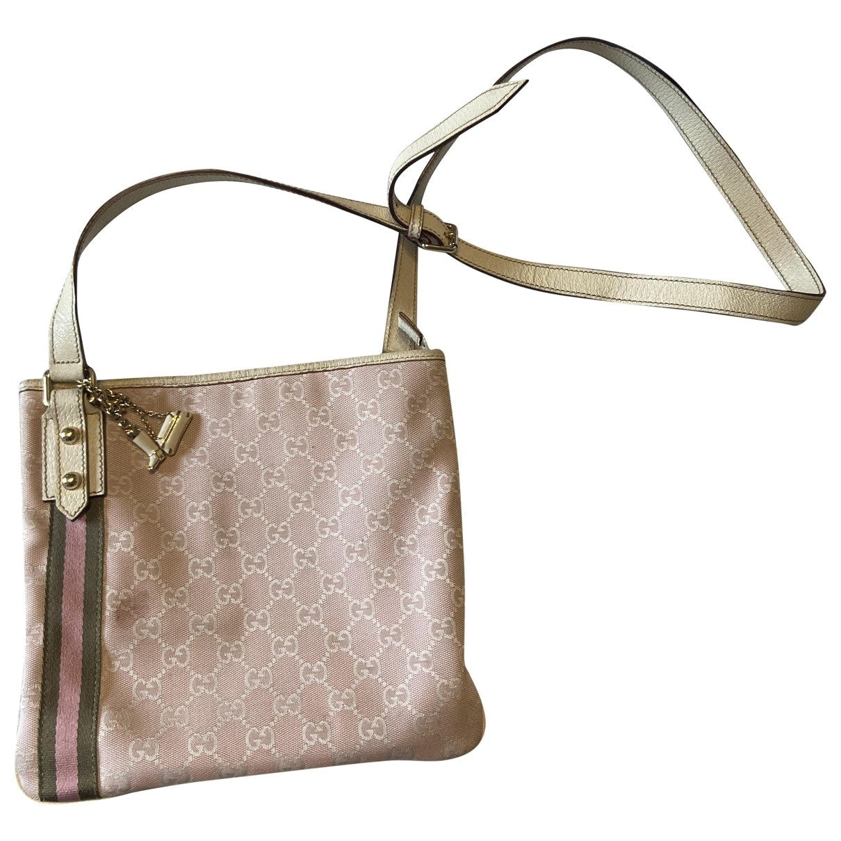 Gucci pink cloth handbag