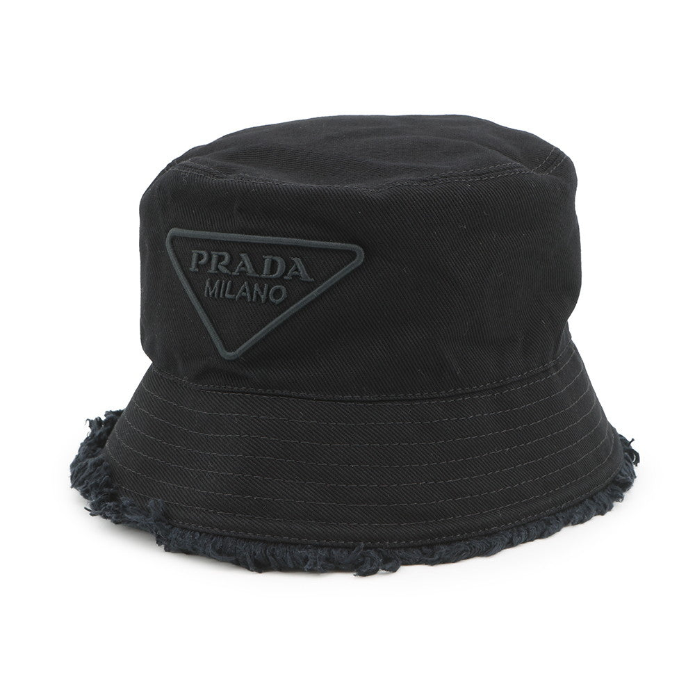 Prada Bag Triangle fringe hat % Black Bucket Bucket Bag