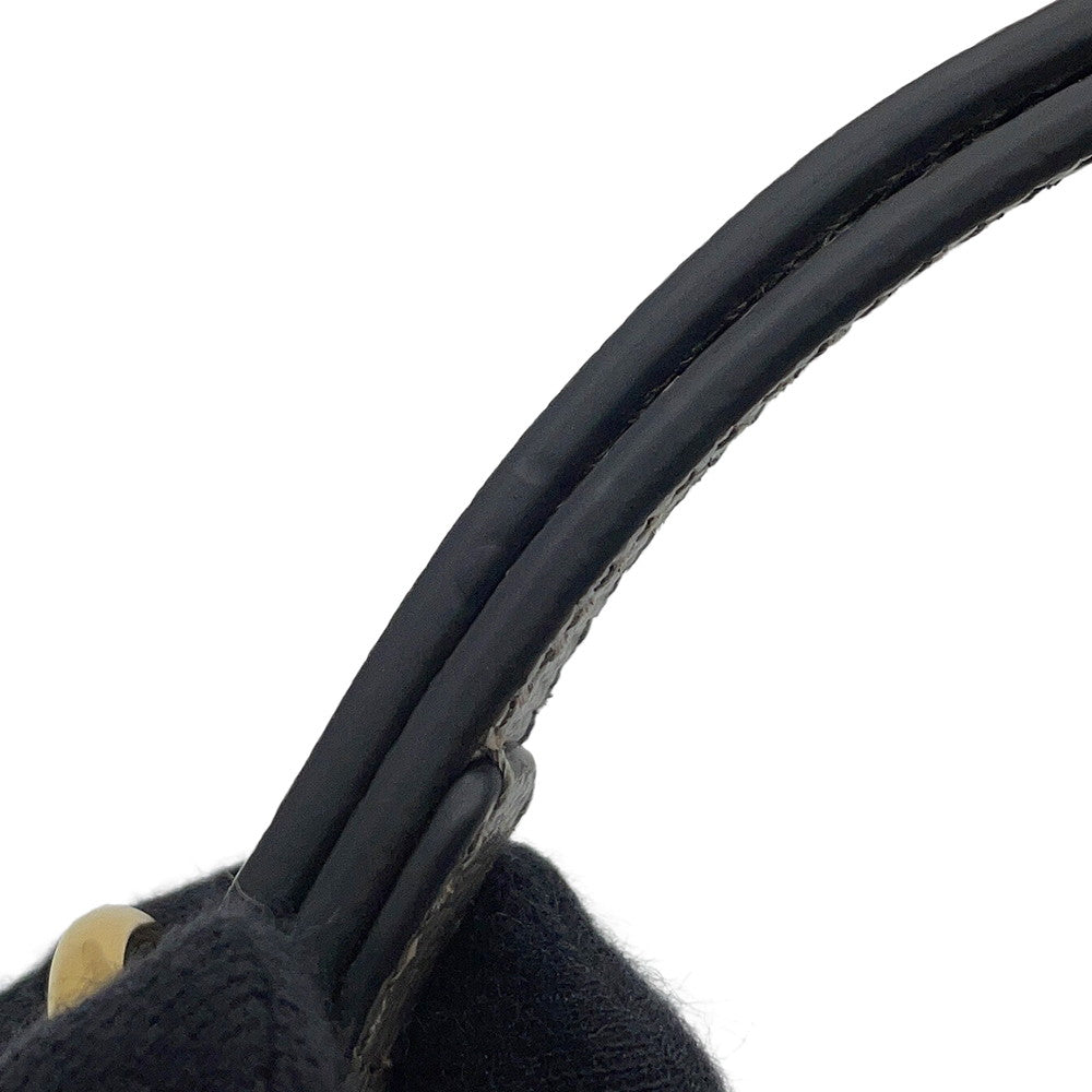 GUCCI Diana 2WAY Handbag Black746251 Leather Bamboo Size Small