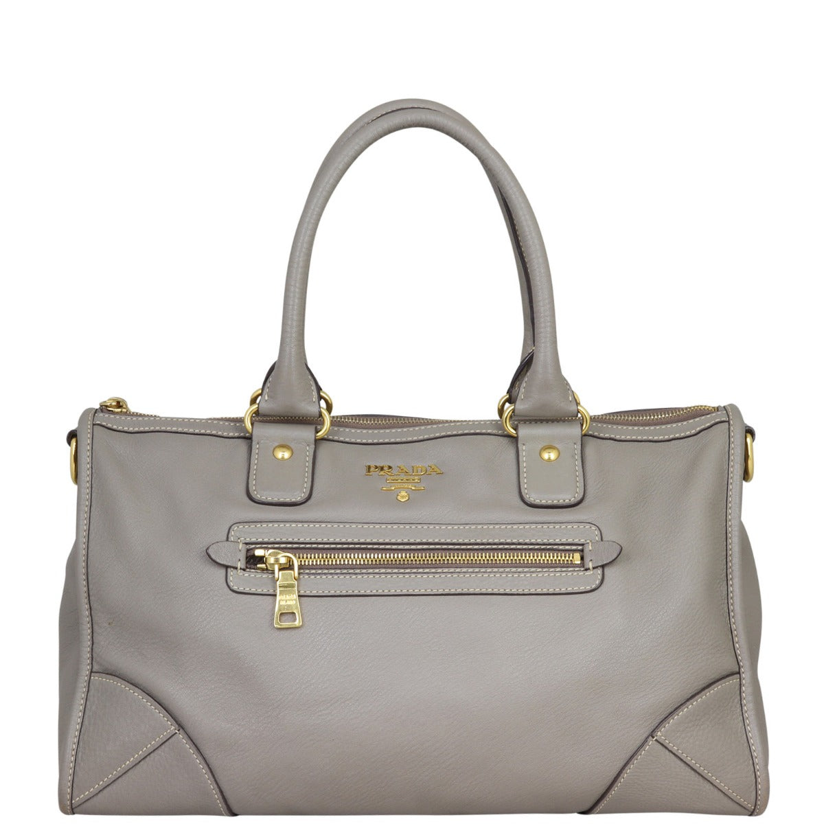 Prada Vitello Phenix Satchel Handbag Travel Bag
