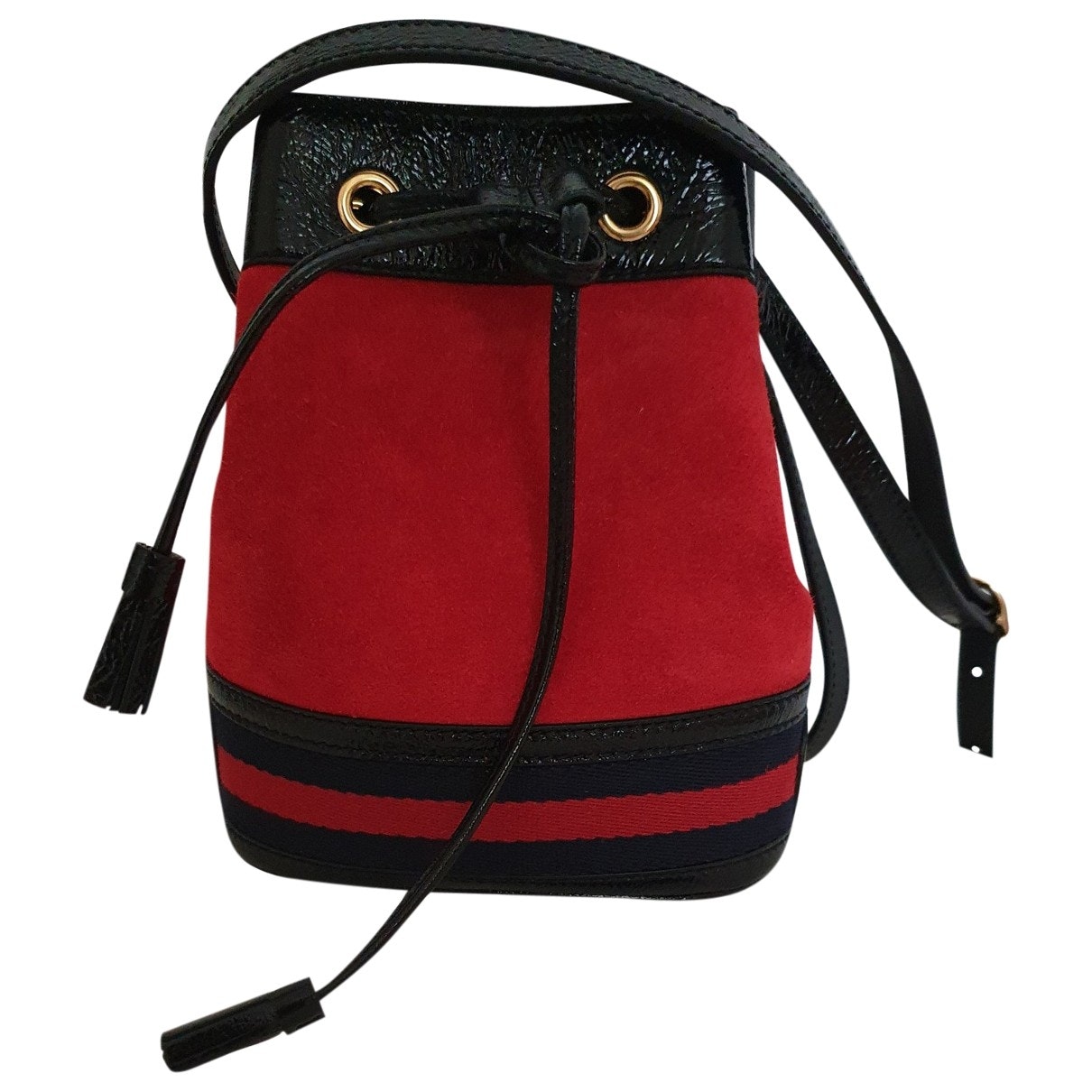 Gucci ophidia red suede handbag