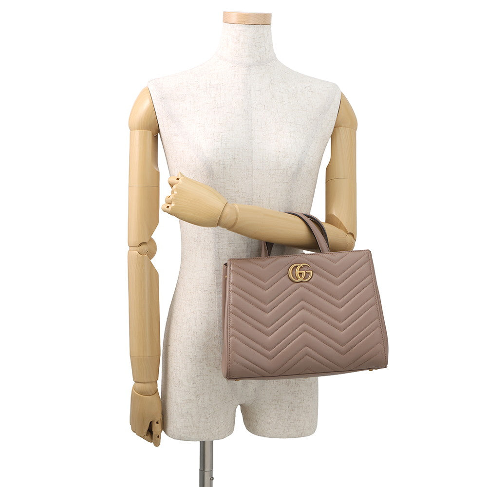 GUCCI GG Marmont 2WAY Handbag Jasmin Flower448054 Leather