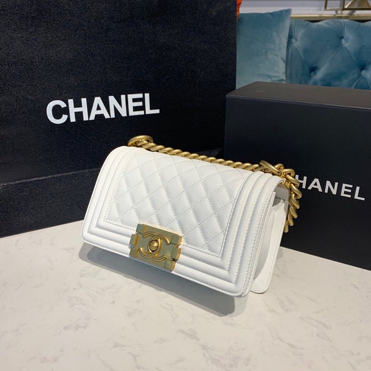 CHLSmall Boy , ’s , White Crossbody Bag