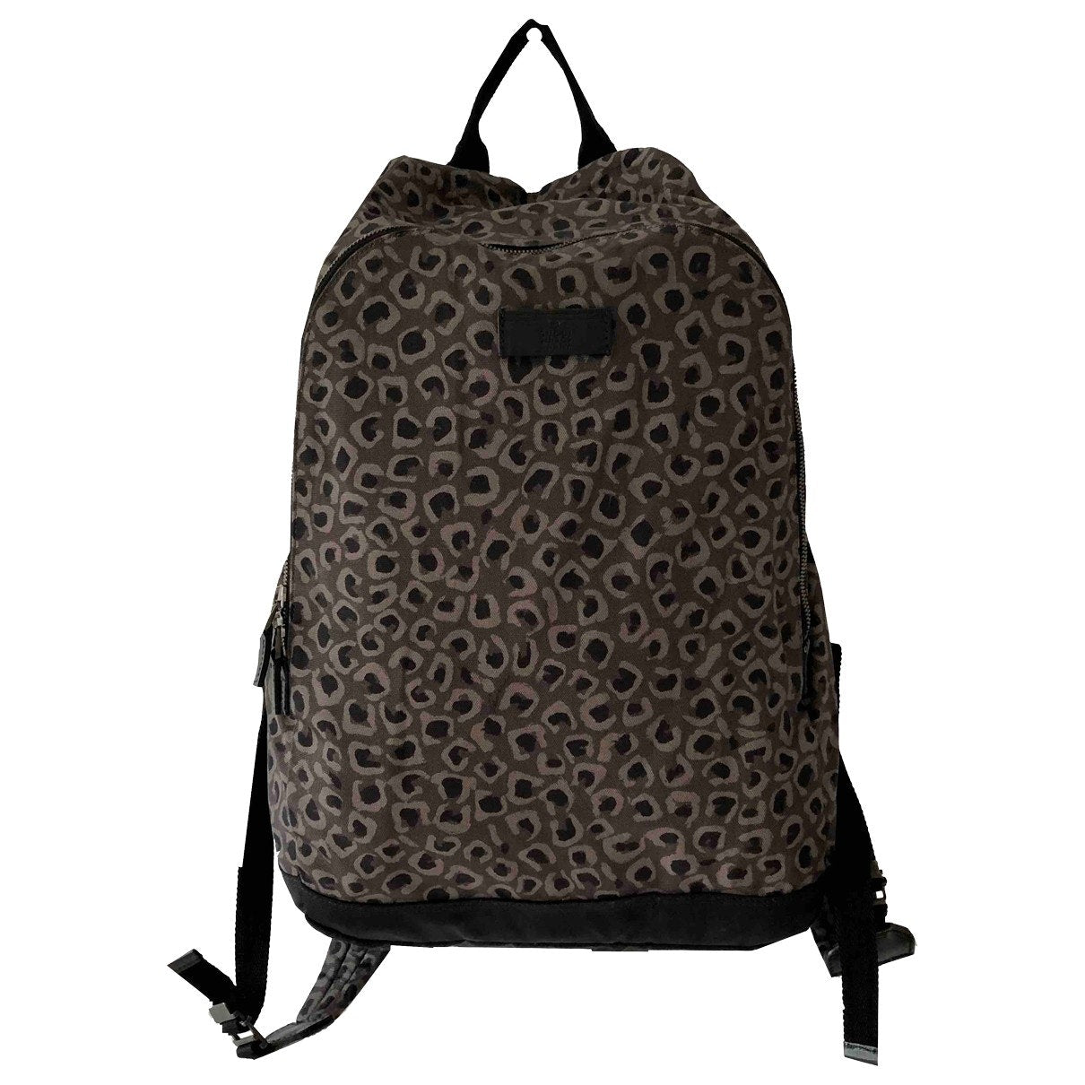 Gucci anthracite linen backpacks