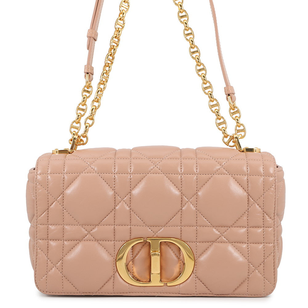 Dior Shoulder Bag Macrocannage Caro Jasmin FlowerM9242UNGK Calf Leather Medium