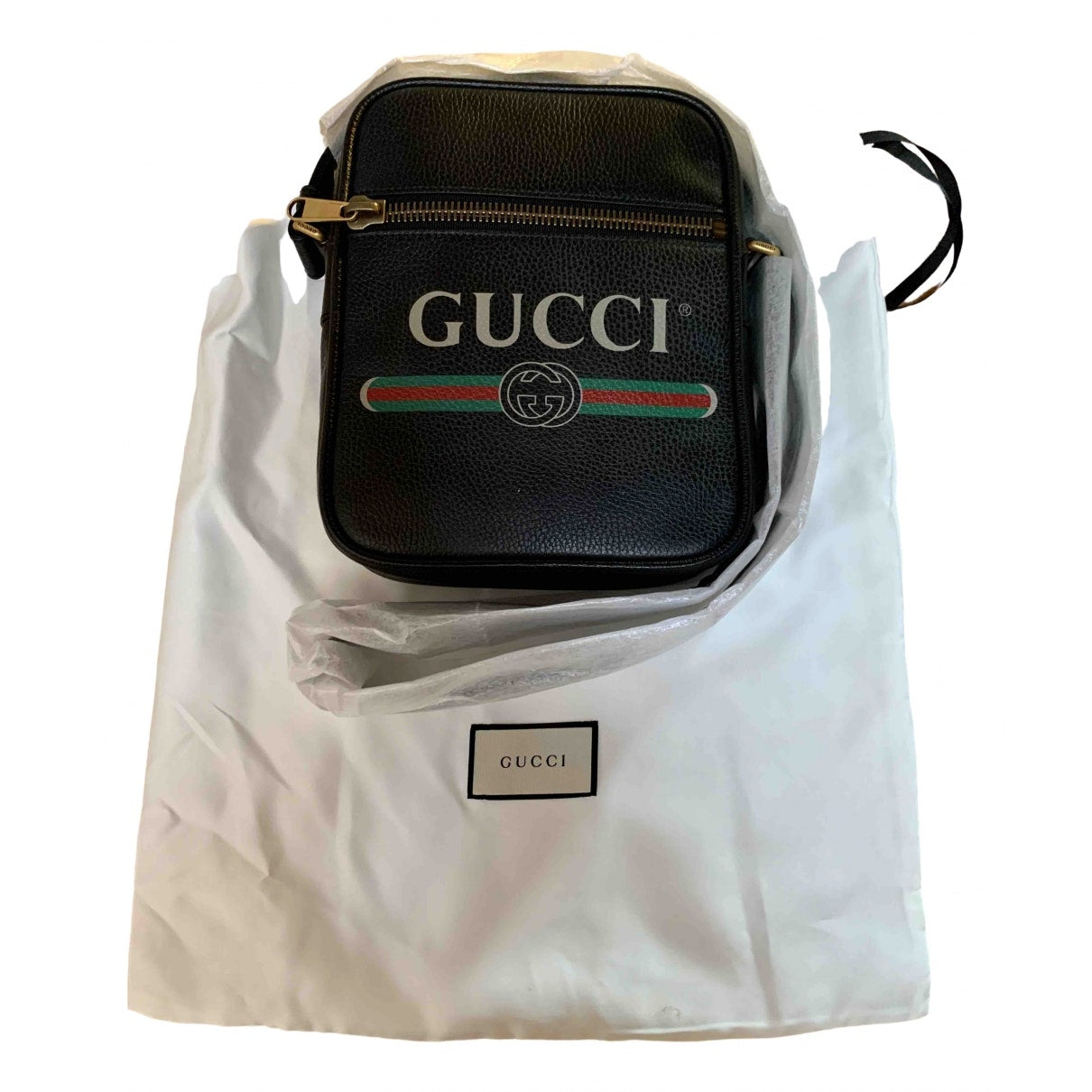 Gucci black leather bag