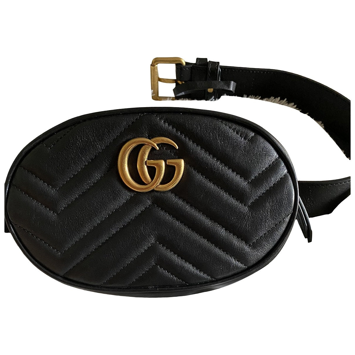 Gucci black leather handbag