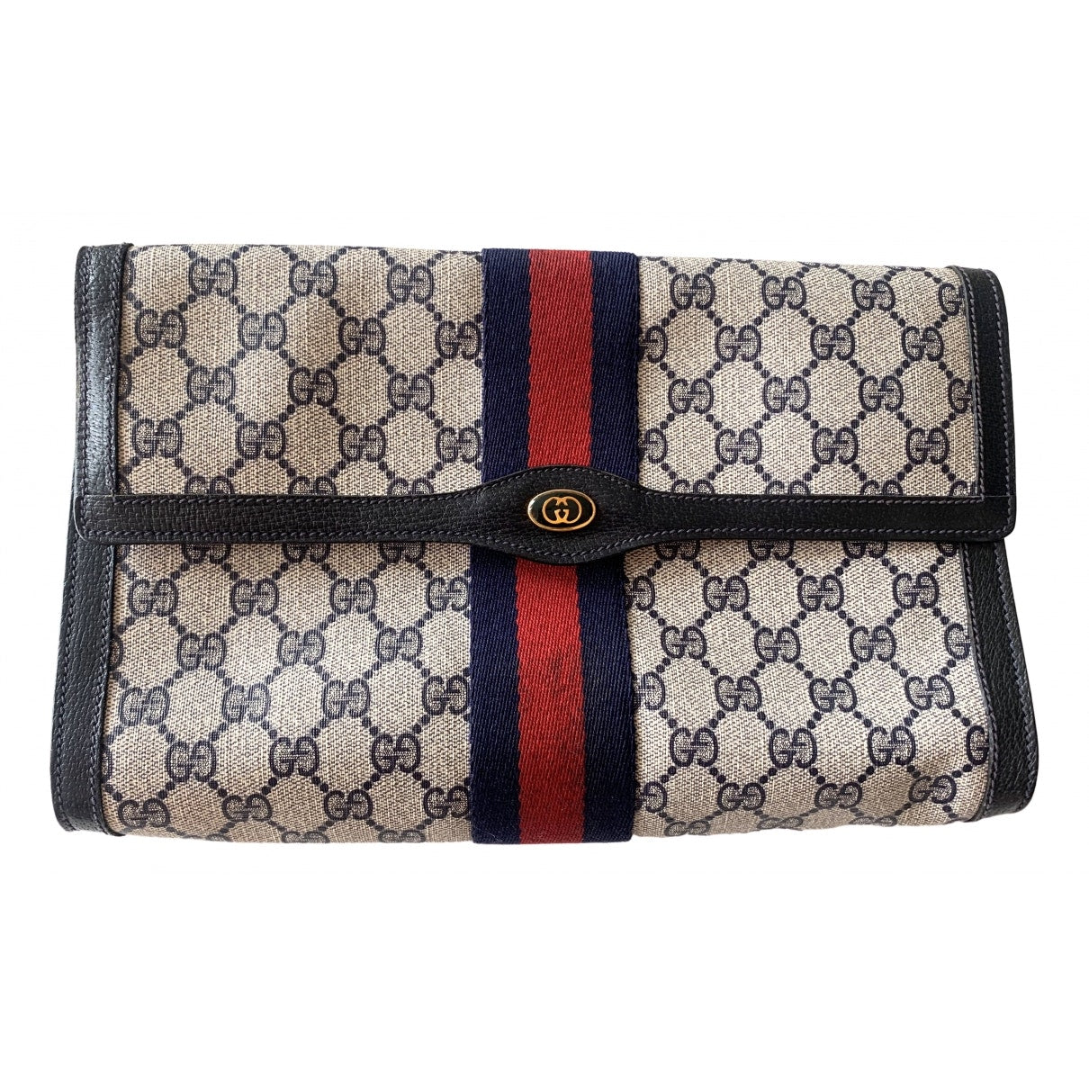 Gucci blue cloth clutch bag