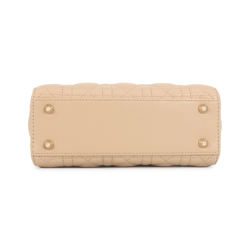Dior Handbag MY Lady Bag 2way Sand BeigeM0538ONGE Lambskin Small