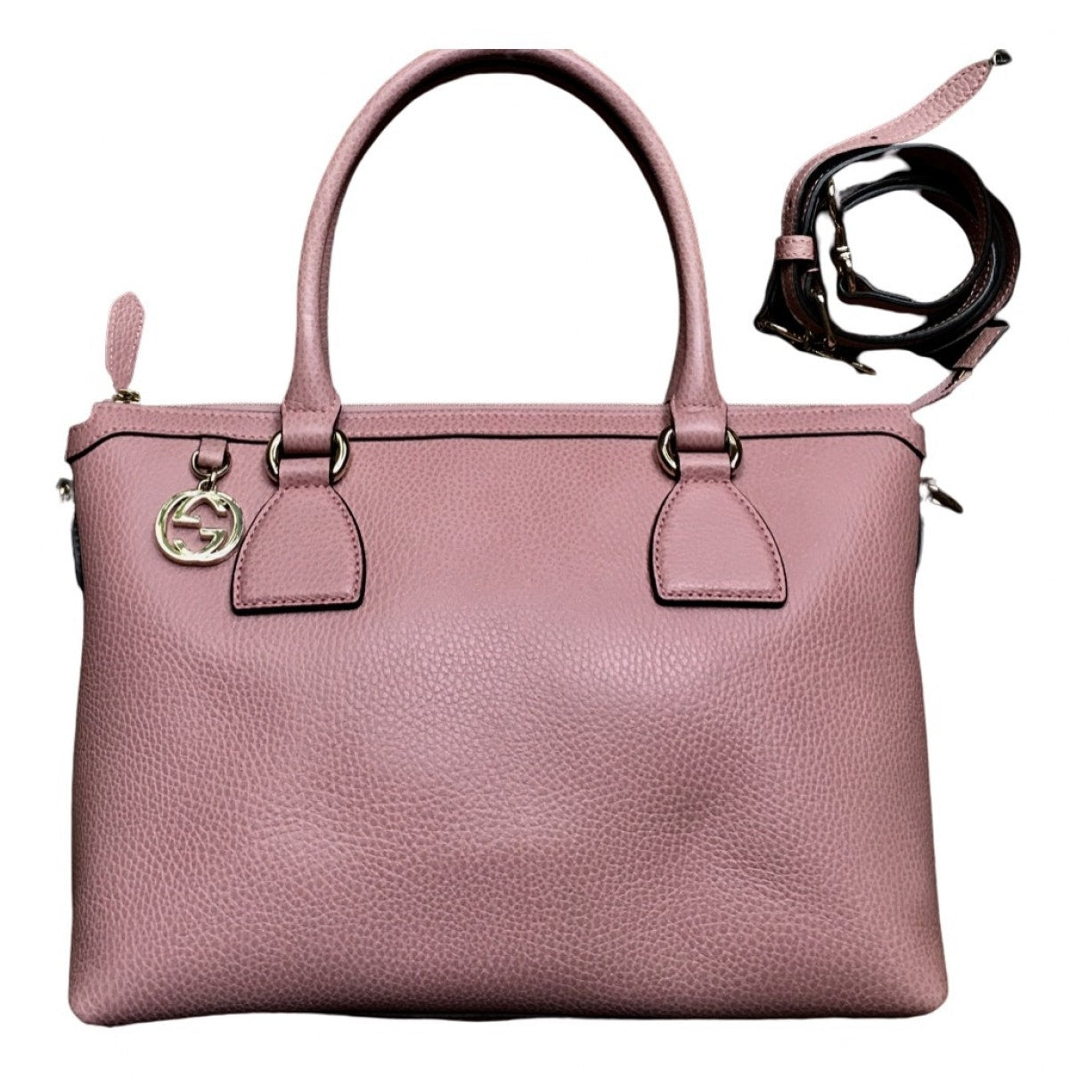 Gucci pink leather handbag