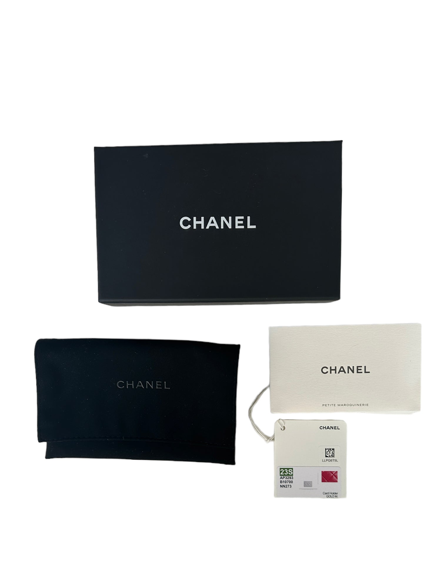 Chanel New 2023 Red Lambskin Quilted Resin CC Heart Card Holder Handbag